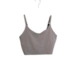 Athleta Sports Bra Womens Small Lavender Purple Transcend V-Neck Crop A-C Cup